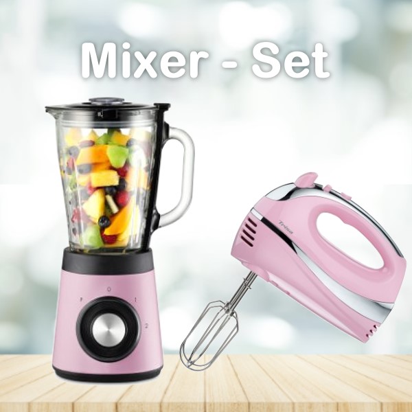 Mixer Set Trisa Retro Rosa