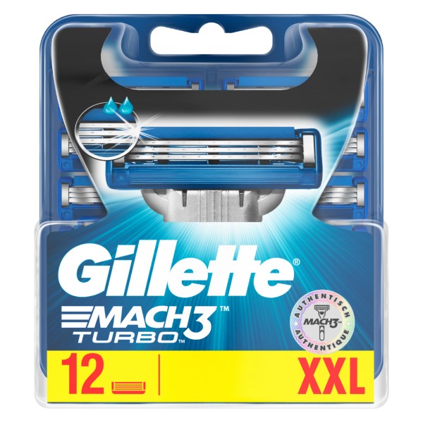Gillette Mach3 Turbo 12 Stk. Gillette Mach3 Turbo 12 Stk.